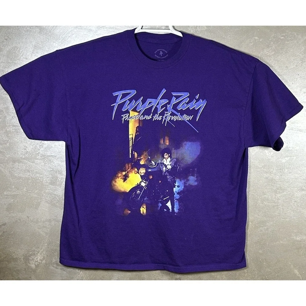 Purple Rain‎ Prince and The Revolution Tee Short Sleeve XL Official Shirt Rock